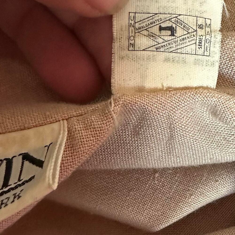 Lanvin Vintage Beige Shirt Dress - Picture 8 of 8